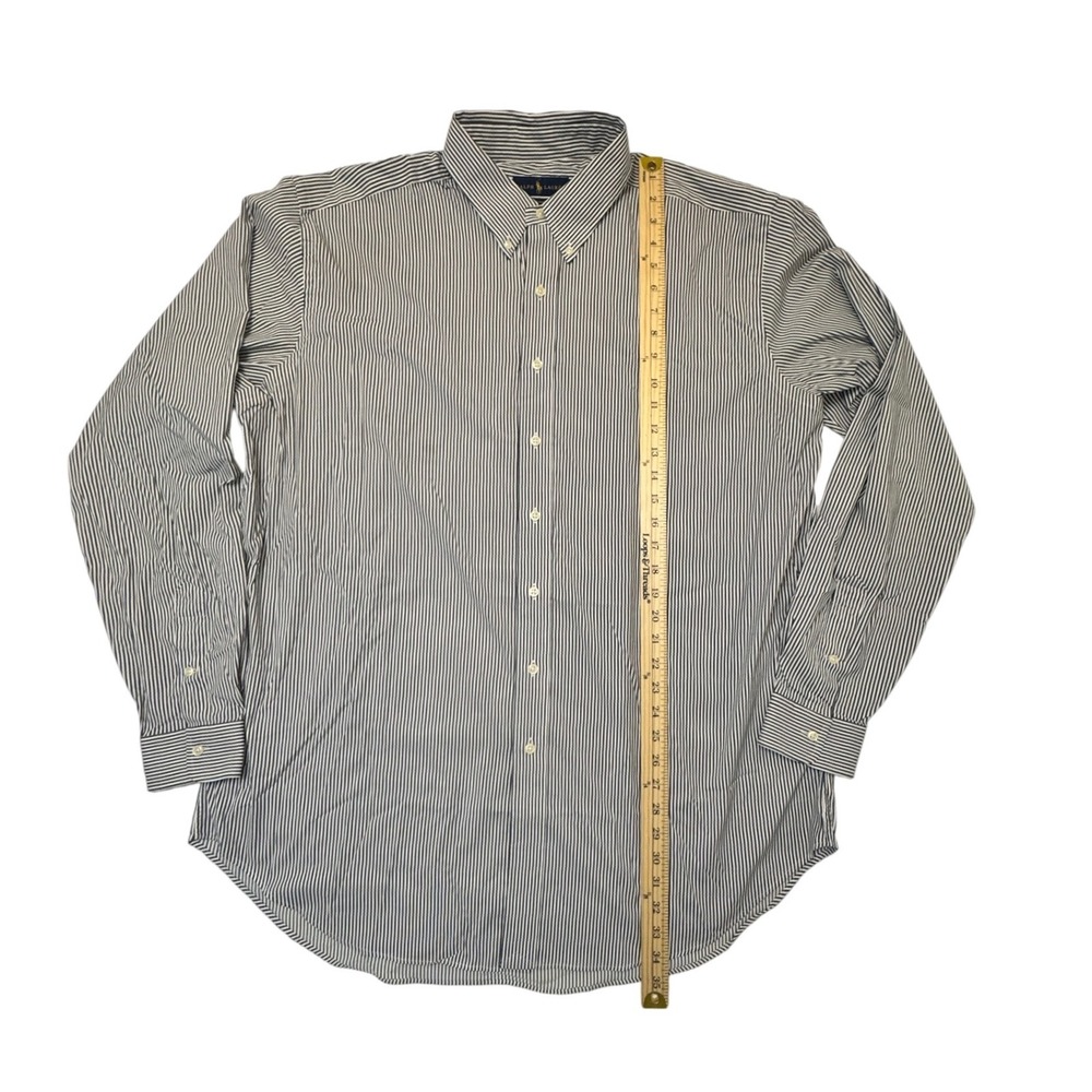Polo Ralph Lauren Performance Shirt Mens XLT Gray Striped Button Down XL Tall - Picture 5 of 7